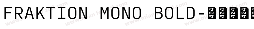 FRAKTION MONO BOLD字体转换